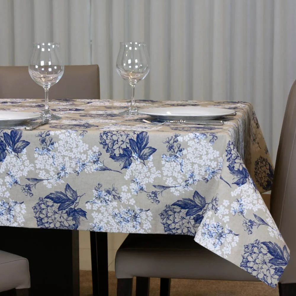 Mantel Ortensias Azul