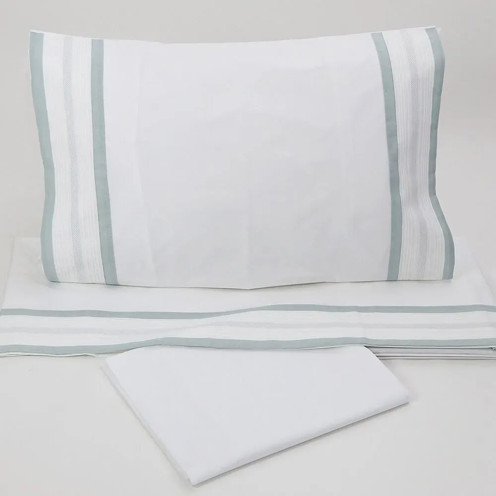 Sábanas de Algodón Verde Agua
