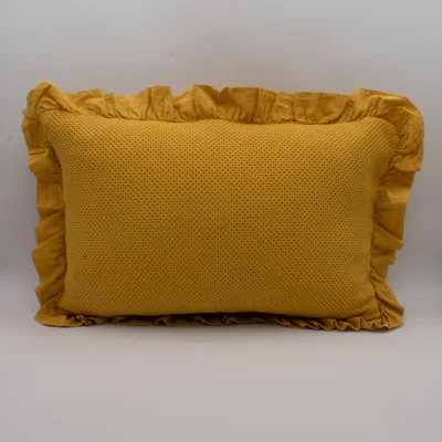 Almofada de Colcha com Folho Amarelo