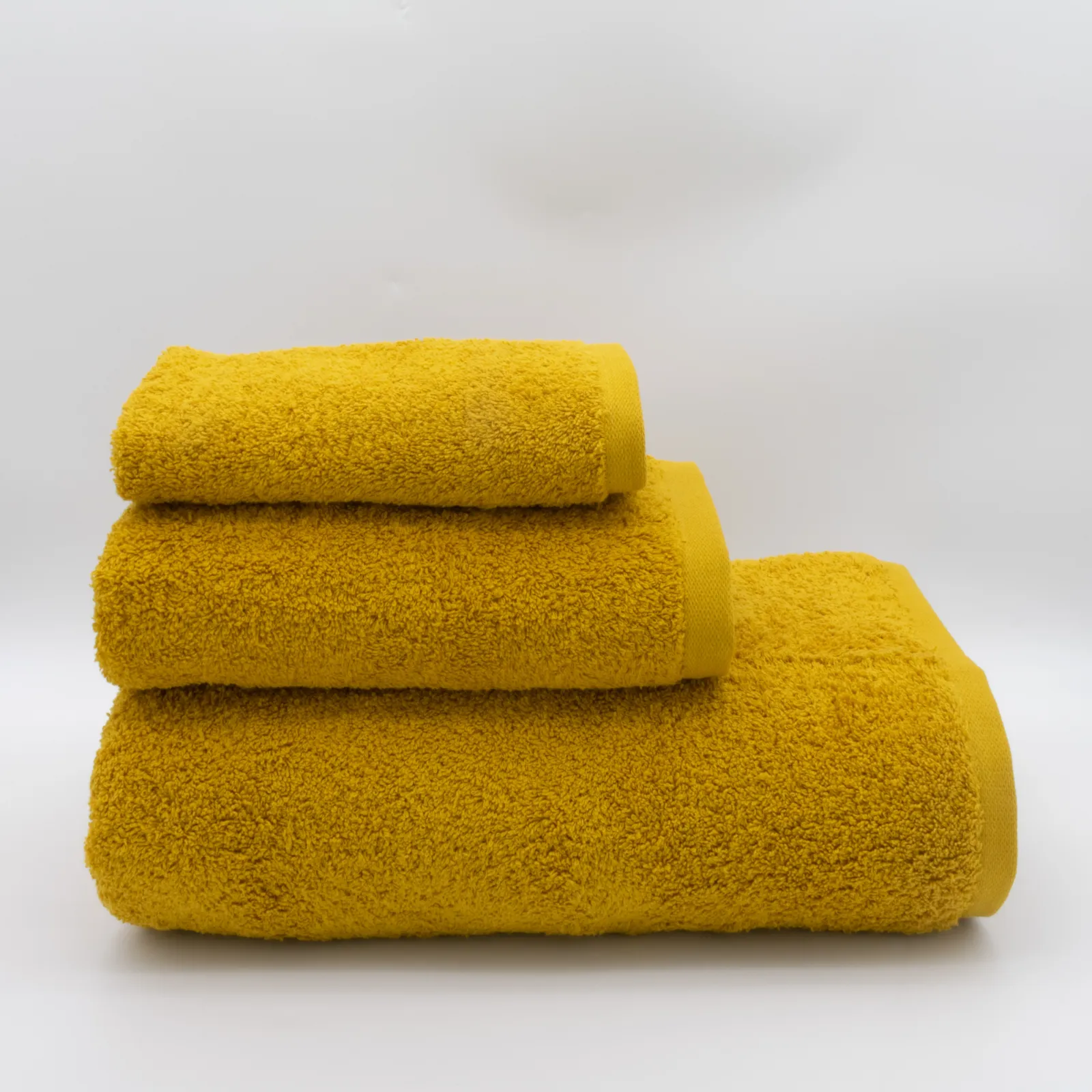 (3 Peças) Toalhas Liso Amarelo