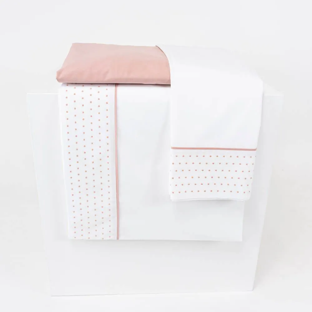 Lençóis Bolinhas Rosa